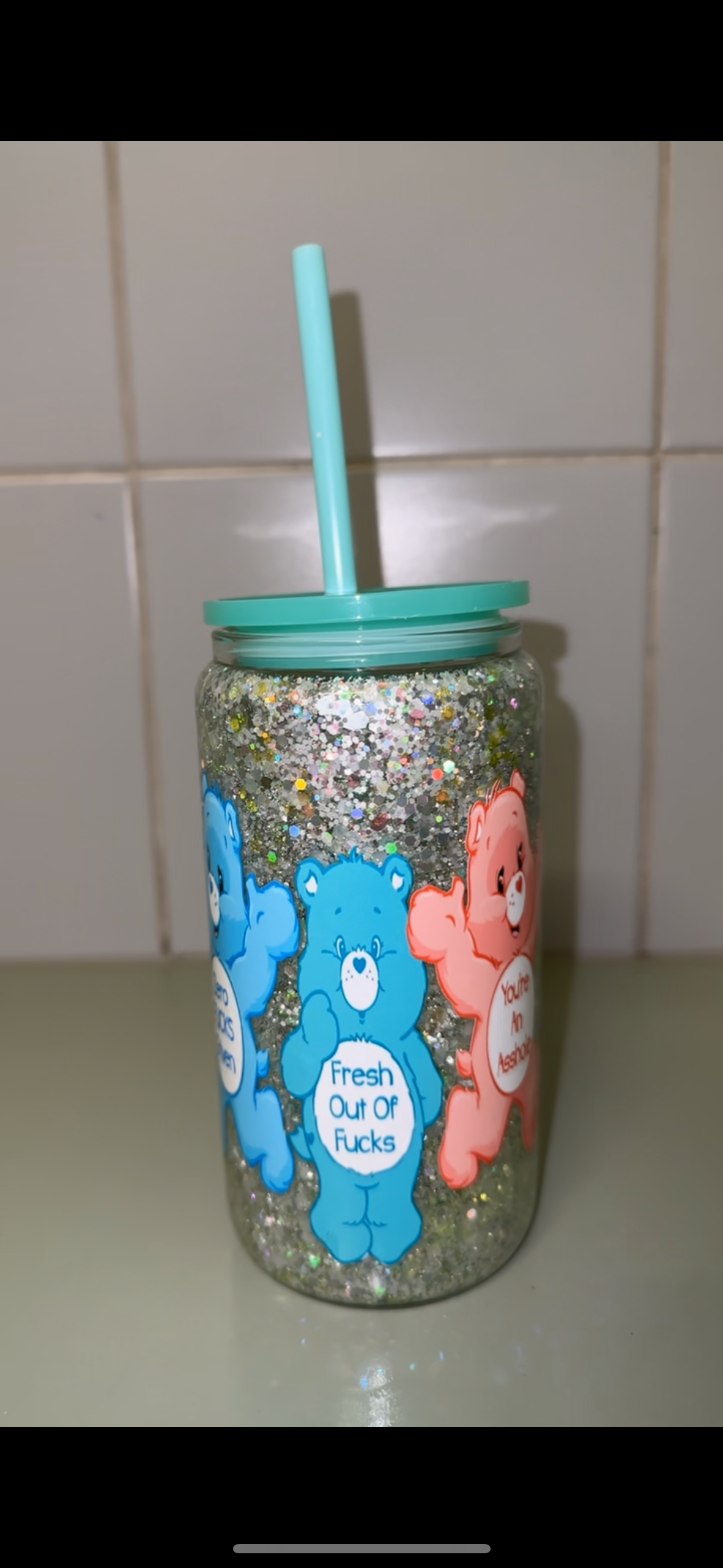 16oz Acrylic Snowglobe Tumblr